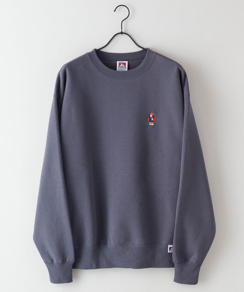 BEN DAVIS(ベンデイビス)の「【BEN DAVIS/ベンデイビス】ヘビーウェイト 裏起毛 ロゴ ミニゴリラ ワンポイント刺繍 クルースウェット トレーナー(スウェット・メンズ・グレー/チャコールグレー/ブラック/ダークグリーン/ブルー系その他/ブラウン・SMALL/MEDIUM/LARGE/X-LARGE)」の8枚目の写真