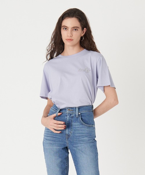 Levi's(リーバイス)の「Levi's/リーバイス SILVERTAB グラフィック JET Tシャツ CIRCLE COSMIC SKY(Tシャツ/カットソー・レディース・レッド・S/XS/M)」の3枚目の写真