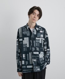 JUNRED（ジュンレッド）の「ニュースペーパープリントビッグシャツ（シャツ/ブラウス）」