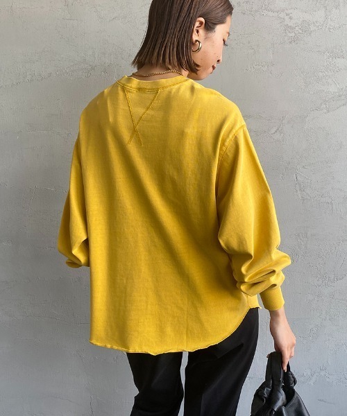 SCREEN STARS（スクリーンスターズ）の「[SCREEN STARS/スクリーンスターズ] 別注 ピグメント WガゼットTシャツ（Tシャツ/カットソー・レディース・ブラック/ブラウン/グレイッシュベージュ/ブルー/イエロー・F）」の5枚目の写真