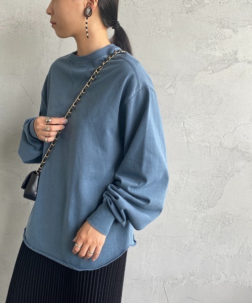 SCREEN STARS（スクリーンスターズ）の「[SCREEN STARS/スクリーンスターズ] 別注 ピグメント WガゼットTシャツ（Tシャツ/カットソー・レディース・ブラック/ブラウン/グレイッシュベージュ/ブルー/イエロー・F）」の4枚目の写真