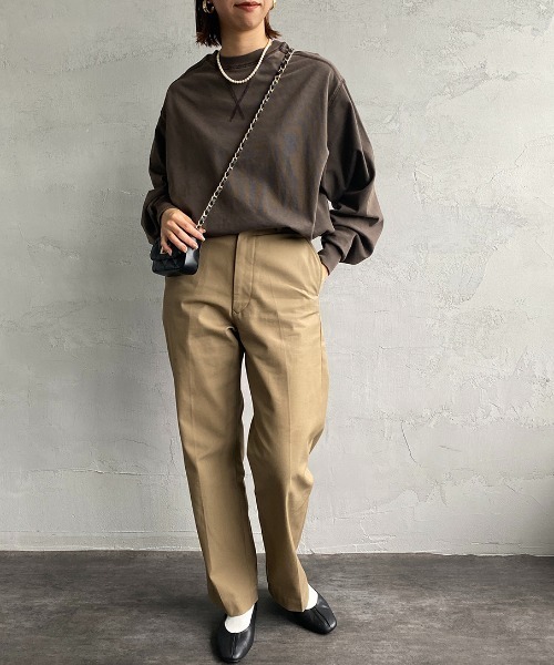 SCREEN STARS（スクリーンスターズ）の「[SCREEN STARS/スクリーンスターズ] 別注 ピグメント WガゼットTシャツ（Tシャツ/カットソー・レディース・ブラック/ブラウン/グレイッシュベージュ/ブルー/イエロー・F）」の7枚目の写真