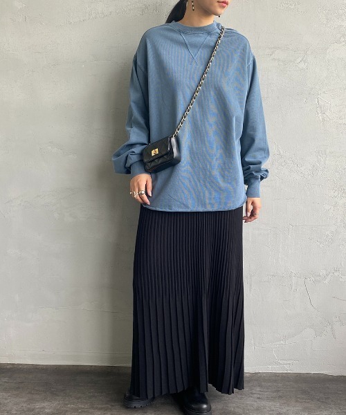 SCREEN STARS（スクリーンスターズ）の「[SCREEN STARS/スクリーンスターズ] 別注 ピグメント WガゼットTシャツ（Tシャツ/カットソー・レディース・ブラック/ブラウン/グレイッシュベージュ/ブルー/イエロー・F）」の10枚目の写真