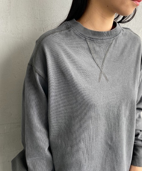 SCREEN STARS（スクリーンスターズ）の「[SCREEN STARS/スクリーンスターズ] 別注 ピグメント WガゼットTシャツ（Tシャツ/カットソー・レディース・ブラック/ブラウン/グレイッシュベージュ/ブルー/イエロー・F）」の18枚目の写真