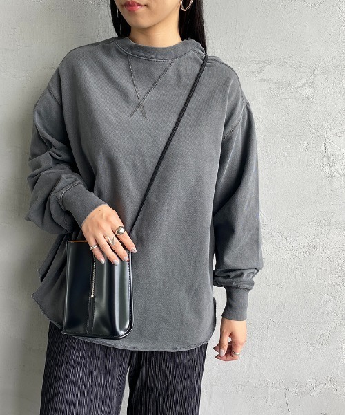 SCREEN STARS（スクリーンスターズ）の「[SCREEN STARS/スクリーンスターズ] 別注 ピグメント WガゼットTシャツ（Tシャツ/カットソー・レディース・ブラック/ブラウン/グレイッシュベージュ/ブルー/イエロー・F）」の12枚目の写真