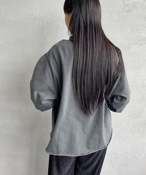 SCREEN STARS（スクリーンスターズ）の「[SCREEN STARS/スクリーンスターズ] 別注 ピグメント WガゼットTシャツ（Tシャツ/カットソー・レディース・ブラック/ブラウン/グレイッシュベージュ/ブルー/イエロー・F）」の14枚目の写真