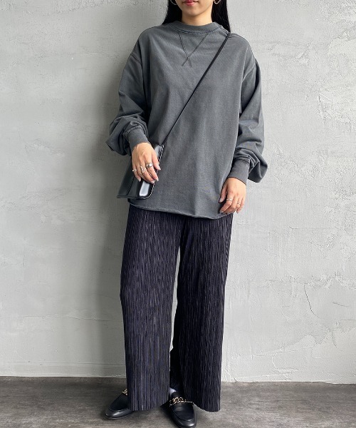 SCREEN STARS（スクリーンスターズ）の「[SCREEN STARS/スクリーンスターズ] 別注 ピグメント WガゼットTシャツ（Tシャツ/カットソー・レディース・ブラック/ブラウン/グレイッシュベージュ/ブルー/イエロー・F）」の6枚目の写真