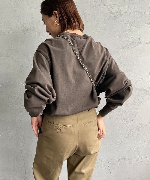 SCREEN STARS（スクリーンスターズ）の「[SCREEN STARS/スクリーンスターズ] 別注 ピグメント WガゼットTシャツ（Tシャツ/カットソー・レディース・ブラック/ブラウン/グレイッシュベージュ/ブルー/イエロー・F）」の22枚目の写真