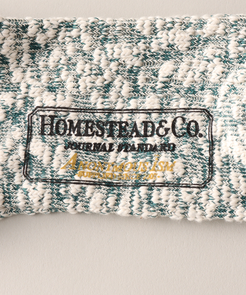 JOURNAL STANDARD J.S HOMESTEAD(ジャーナルスタンダードホームステッド)の「【J.S.Homestead】SLUB MIX 3/4(ソックス/靴下・メンズ・グリーン/アイボリー/イエロー/オレンジ・FREE)」の5枚目の写真
