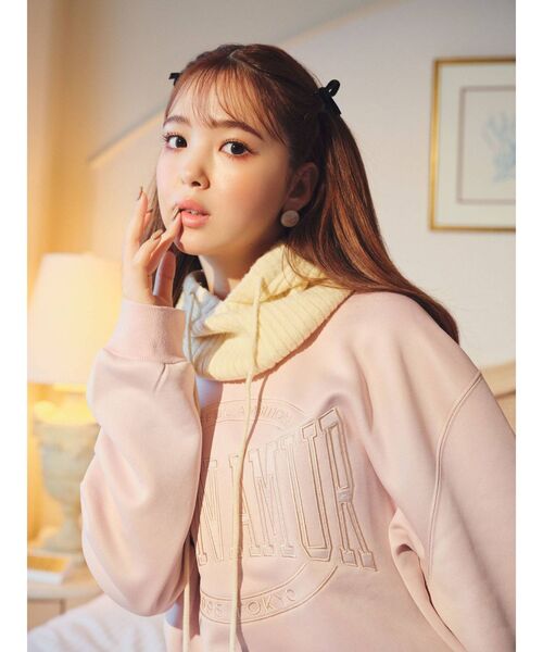 CALNAMUR（カルナムール）の「CALNAMURロゴスウェット（スウェット・レディース・ブラック/グレー/ピンク・FREE）」の15枚目の写真