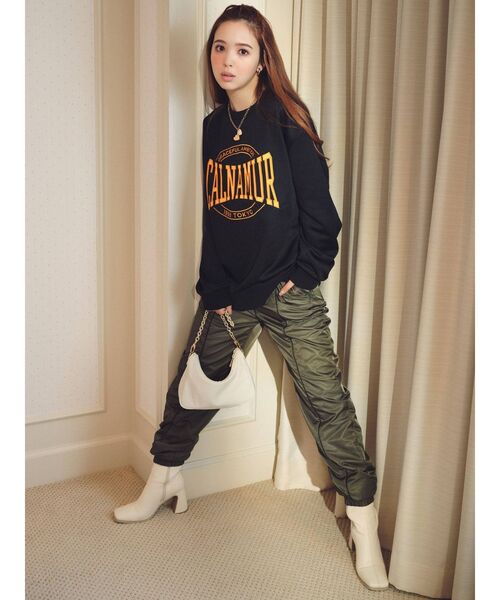 CALNAMUR（カルナムール）の「CALNAMURロゴスウェット（スウェット・レディース・ブラック/グレー/ピンク・FREE）」の17枚目の写真