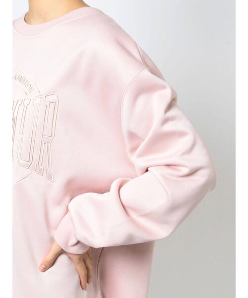 CALNAMUR（カルナムール）の「CALNAMURロゴスウェット（スウェット・レディース・ブラック/グレー/ピンク・FREE）」の9枚目の写真