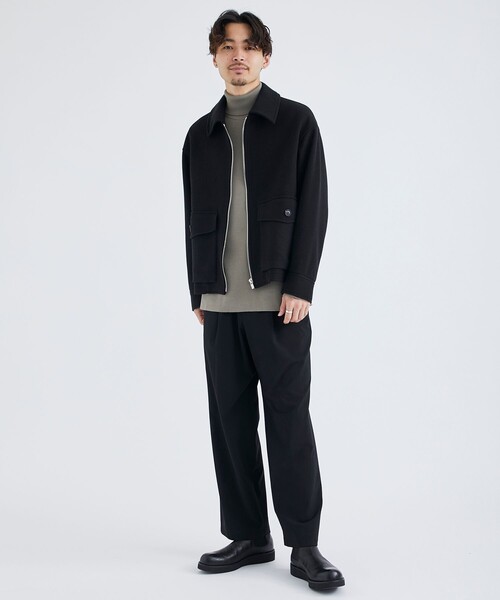 city（シティ）の「WOOLET ZIP BLOUSON/ウーレットジップブルゾン（ブルゾン・メンズ・ブラック/モカ・1/2/3）」の18枚目の写真