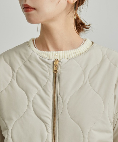 ROPE' PICNIC（ロペピクニック）の「リバーシブルキルトコート（その他アウター・レディース・ブラック/ベージュ/カーキ・38）」の4枚目の写真