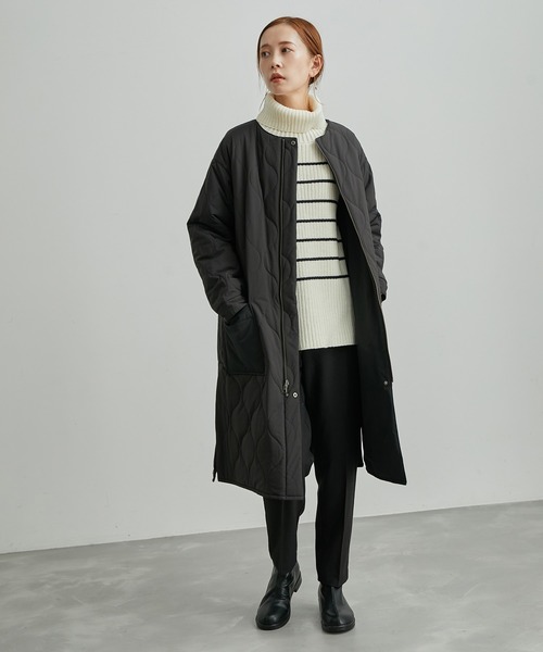 ROPE' PICNIC（ロペピクニック）の「リバーシブルキルトコート（その他アウター・レディース・ブラック/ベージュ/カーキ・38）」の17枚目の写真