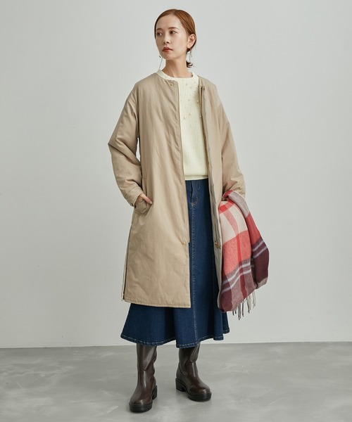 ROPE' PICNIC（ロペピクニック）の「リバーシブルキルトコート（その他アウター・レディース・ブラック/ベージュ/カーキ・38）」の18枚目の写真