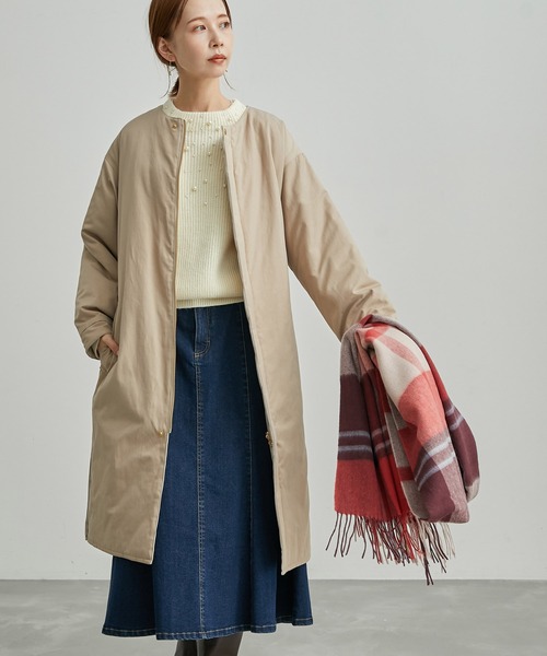 ROPE' PICNIC（ロペピクニック）の「リバーシブルキルトコート（その他アウター・レディース・ブラック/ベージュ/カーキ・38）」の19枚目の写真