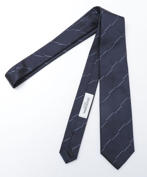NOLLEY'S goodman（ノーリーズグッドマン）の「Classico Seta サイドビートストライプネクタイ イタリアファブリック（ネクタイ・メンズ・ブルー系その他7・FREE）」の3枚目の写真