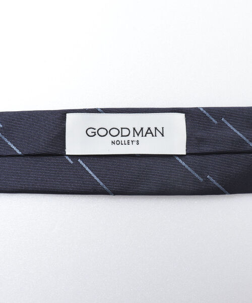 NOLLEY'S goodman（ノーリーズグッドマン）の「Classico Seta サイドビートストライプネクタイ イタリアファブリック（ネクタイ・メンズ・ブルー系その他7・FREE）」の5枚目の写真