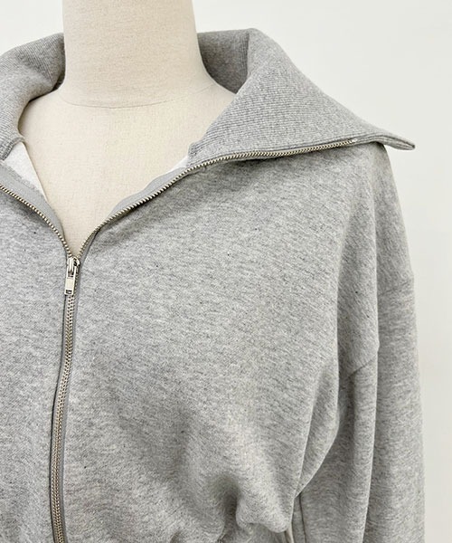 NANING9（ナンニング）の「NANING9 フロントジップシャーリングワンピ（ワンピース・レディース・ブラック/グレー・FREE）」の21枚目の写真