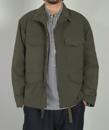 [OMNIGOD mens / オムニゴッド] 強撚メモリーストレッチリップストップ ミリタリーブルゾン