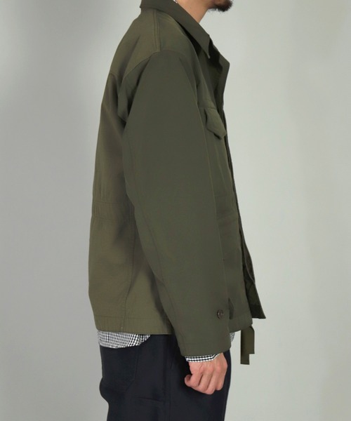 OMNIGOD（オムニゴッド）の「[OMNIGOD mens / オムニゴッド] 強撚メモリーストレッチリップストップ ミリタリーブルゾン（ブルゾン・メンズ・ネイビー/オリーブ・2/3/4）」の20枚目の写真