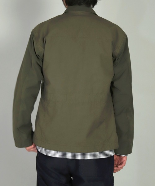 OMNIGOD（オムニゴッド）の「[OMNIGOD mens / オムニゴッド] 強撚メモリーストレッチリップストップ ミリタリーブルゾン（ブルゾン・メンズ・ネイビー/オリーブ・2/3/4）」の8枚目の写真