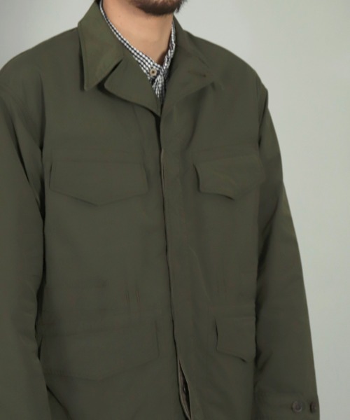 OMNIGOD（オムニゴッド）の「[OMNIGOD mens / オムニゴッド] 強撚メモリーストレッチリップストップ ミリタリーブルゾン（ブルゾン・メンズ・ネイビー/オリーブ・2/3/4）」の12枚目の写真