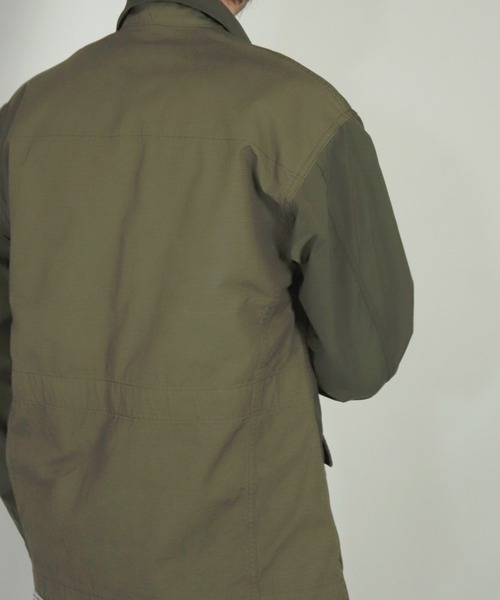OMNIGOD（オムニゴッド）の「[OMNIGOD mens / オムニゴッド] 強撚メモリーストレッチリップストップ ミリタリーブルゾン（ブルゾン・メンズ・ネイビー/オリーブ・2/3/4）」の21枚目の写真