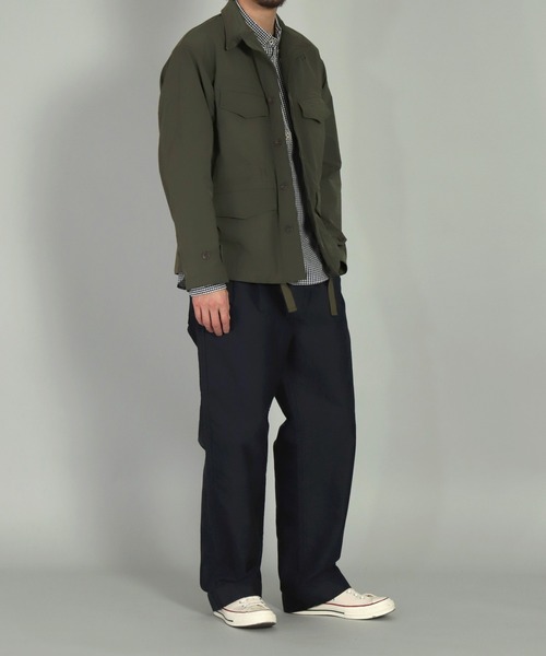OMNIGOD（オムニゴッド）の「[OMNIGOD mens / オムニゴッド] 強撚メモリーストレッチリップストップ ミリタリーブルゾン（ブルゾン・メンズ・ネイビー/オリーブ・2/3/4）」の13枚目の写真