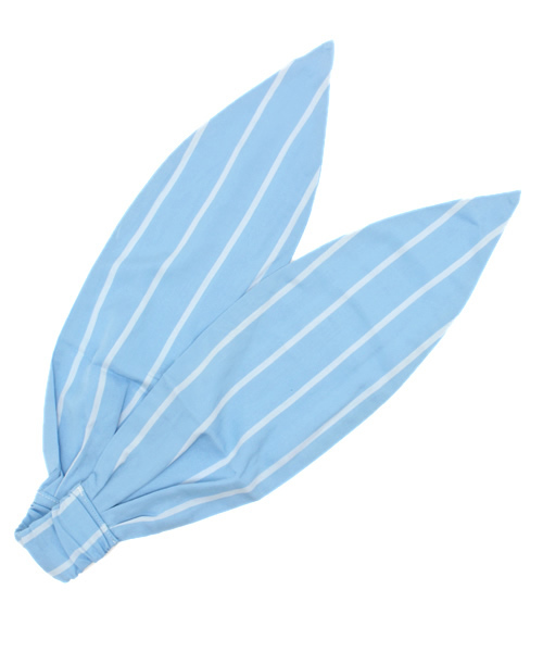 MOUSSY（マウジー）の「STRIPE PATTERN HEAD BAND（ヘアバンド・レディース・ブルー系その他/ホワイト系その他・FREE）」の3枚目の写真