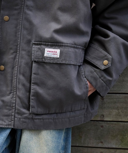 【即完売モデル】バブアー☆ワンポイント刺繍ロゴ　襟コーデュイロジャケット入手困難 セール】2025AW POWER TO THE PEOPLE/パワートゥザピープル