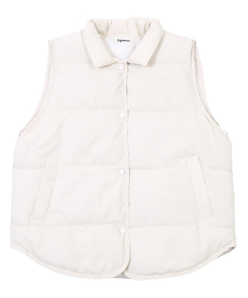 Figments（フィグメンツ）の「パファーベスト（ダウンベスト・レディース・ブラック/オフホワイト・FREE）」の11枚目の写真