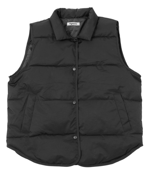 Figments（フィグメンツ）の「パファーベスト（ダウンベスト・レディース・ブラック/オフホワイト・FREE）」の12枚目の写真