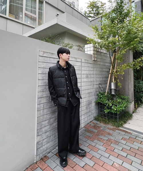 Figments（フィグメンツ）の「パファーベスト（ダウンベスト・レディース・ブラック/オフホワイト・FREE）」の10枚目の写真