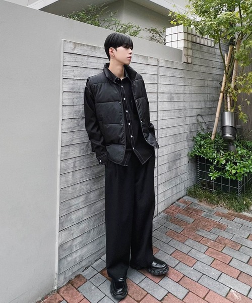 Figments（フィグメンツ）の「パファーベスト（ダウンベスト・レディース・ブラック/オフホワイト・FREE）」の16枚目の写真