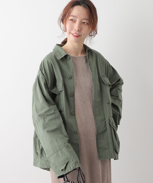 LEPSIM（レプシィム）の「【ROTHCO/ロスコ】シャツジャケット　285334（ミリタリージャケット・レディース・カーキ/グリーン・FREE）」の20枚目の写真