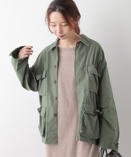 LEPSIM（レプシィム）の「【ROTHCO/ロスコ】シャツジャケット　285334（ミリタリージャケット・レディース・カーキ/グリーン・FREE）」の3枚目の写真