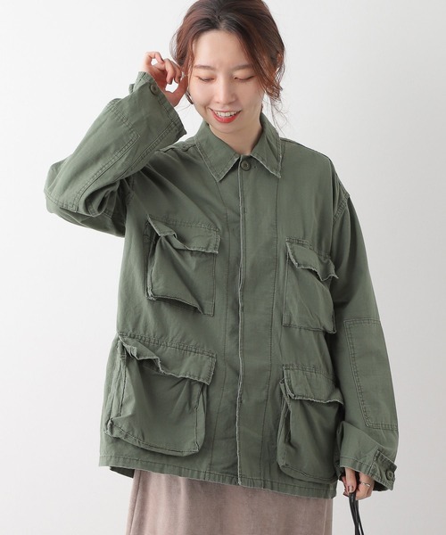 LEPSIM（レプシィム）の「【ROTHCO/ロスコ】シャツジャケット　285334（ミリタリージャケット・レディース・カーキ/グリーン・FREE）」の17枚目の写真