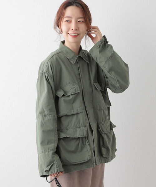 LEPSIM（レプシィム）の「【ROTHCO/ロスコ】シャツジャケット　285334（ミリタリージャケット・レディース・カーキ/グリーン・FREE）」の9枚目の写真