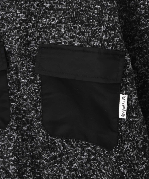 MAKE YOUR DAY（メイクユアデイ）の「裏起毛ニットソーハイネックプルオーバー■80～140cm（スウェット・キッズ・ブラック/ブラウン/グリーン・90/100/110/120/130/140/80）」の12枚目の写真