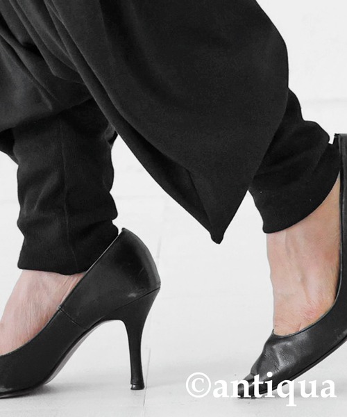 antiqua(アンティカ)の「シルエットデザインサルエルパンツ(その他パンツ・レディース・ブラック・FREE)」の10枚目の写真