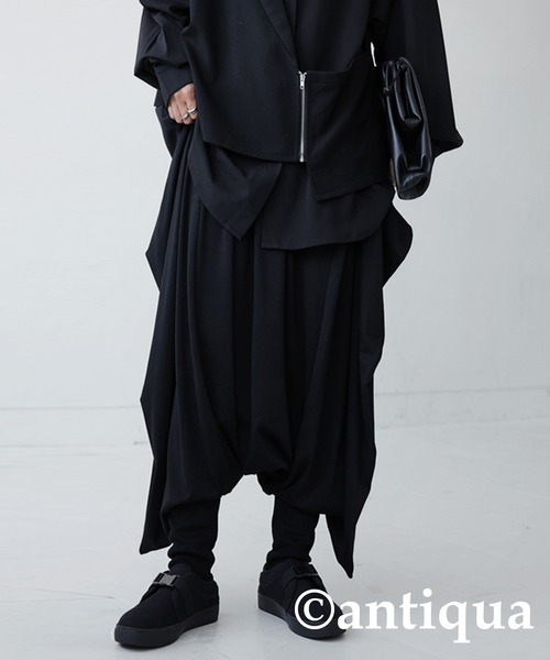 antiqua(アンティカ)の「シルエットデザインサルエルパンツ(その他パンツ・レディース・ブラック・FREE)」の14枚目の写真