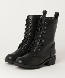 NUOVO ヌオーヴォ MID LACE(19-24) ガールズブーツ N9323J BLACK