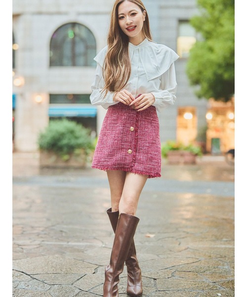 DURAS(デュラス)の「ツイードスカート風ショートパンツ(その他パンツ・レディース・ホワイト/ピンク・SMALL/MEDIUM)」の20枚目の写真