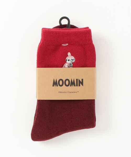MOOMIN（ムーミン）の「【 MOOMIN 】 刺繍パイルソックス
