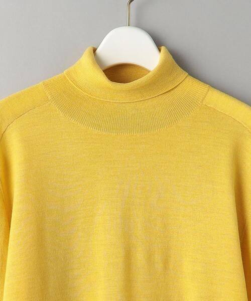 BEAUTY&YOUTH UNITED ARROWS（ビューティーアンドユースユナイテッドアローズ）の「ウール タートルネック ニット プルオーバー（ニット/セーター・レディース・ホワイト/ダークブラウン/イエロー・FREE）」の5枚目の写真