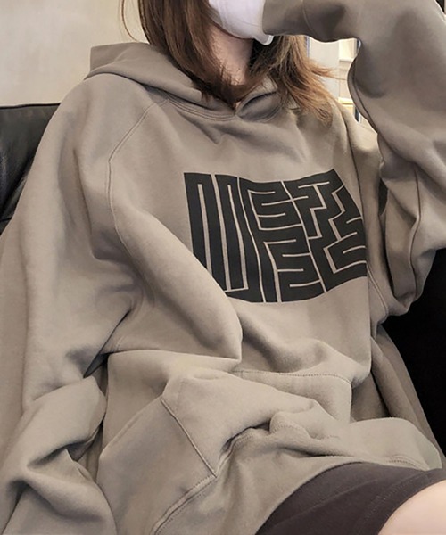 LOPASS(ロパス)の「裏毛フード付きスウェット(スウェット・レディース・グレー・M/L/XL)」の1枚目の写真