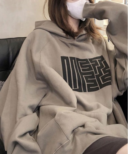 LOPASS(ロパス)の「裏毛フード付きスウェット(スウェット・レディース・グレー・M/L/XL)」の3枚目の写真