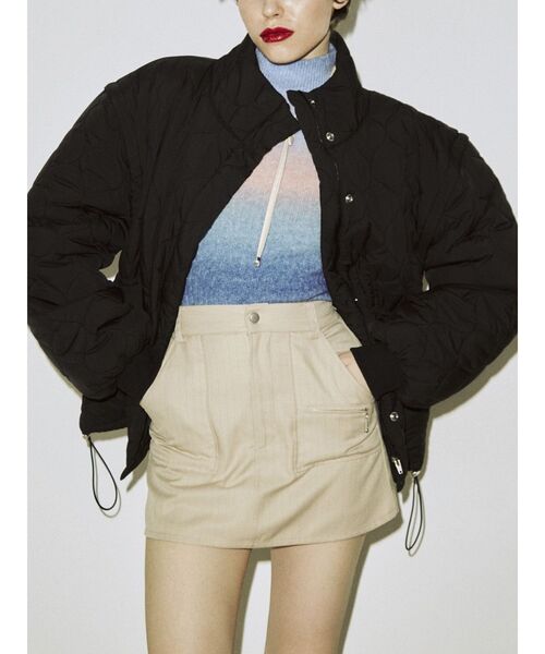 jouetie（ジュエティ）の「キルティングパッファーコート（その他アウター・レディース・イエロー/ブラック/パープル/アイボリー・MEDIUM）」の5枚目の写真